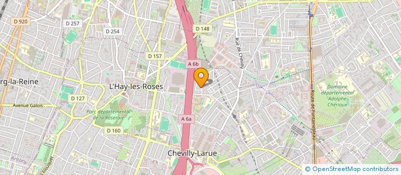 localisation de l'entreprise LES HAUTES BRUYERES à L'HAY-LES-ROSES