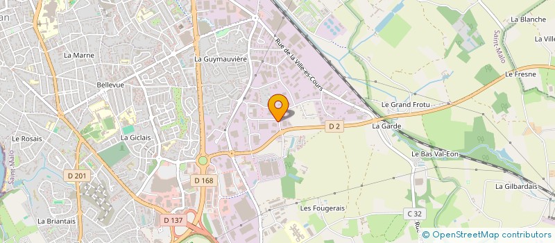 localisation de l'entreprise LES HAUTES CLOTURES  SAINT-MALO