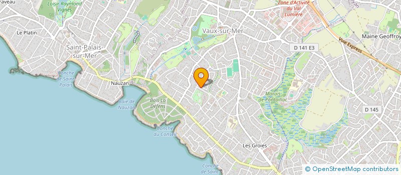 localisation de l'entreprise LES HAUTES FOLIES-BEAULIEU  VAUX-SUR-MER