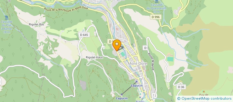 localisation de l'entreprise LES HAUTES PIERRES  MONT-DORE