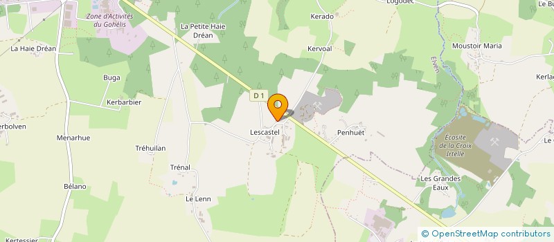 localisation de l'entreprise LES HAUTES TIGES  ELVEN