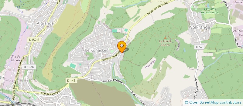 localisation de l'entreprise LES HAUTES VALETTES  HAYANGE