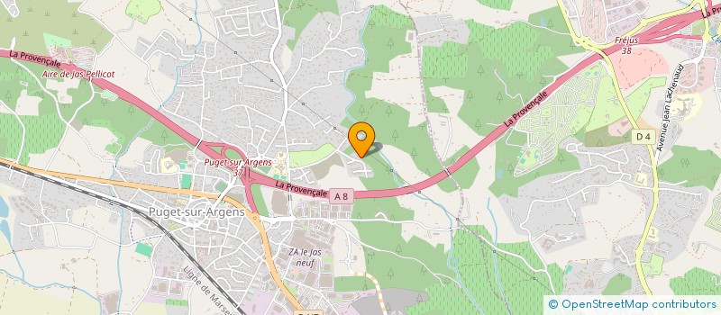 localisation de l'entreprise LES HAUTES VERNEDES  PUGET-SUR-ARGENS