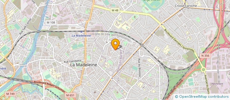 localisation de l'entreprise LES HAUTES VOIES à MARCQ-EN-BARUL