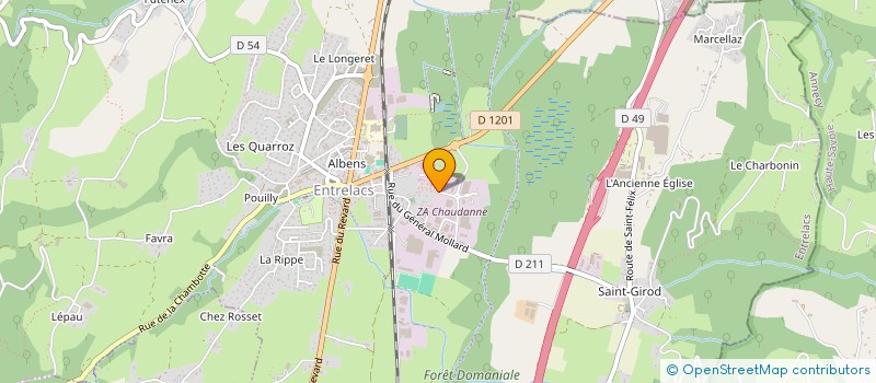 localisation de l'entreprise LES HAUTES VUES  ENTRELACS