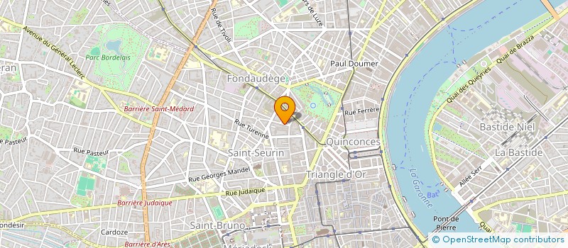 localisation de l'entreprise LES HAUTEURS DE ST RAPHAEL à BORDEAUX