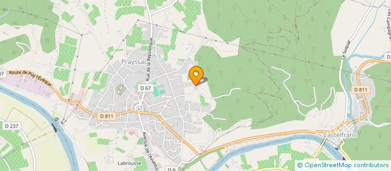 localisation de l'entreprise LES HAUTS BUIS  PRAYSSAC