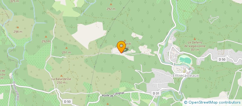 localisation de l'entreprise LES HAUTS CAMINETS  ENTRECASTEAUX