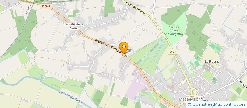 localisation de l'entreprise LES HAUTS CHAMPS à LOIRE-AUTHION