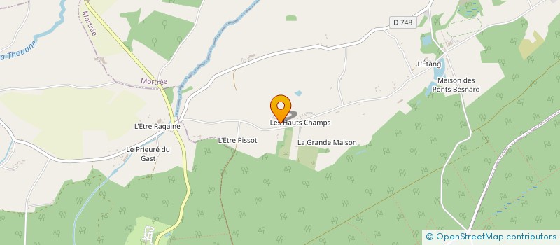 localisation de l'entreprise LES HAUTS CHAMPS à LA FERRIERE-BECHET