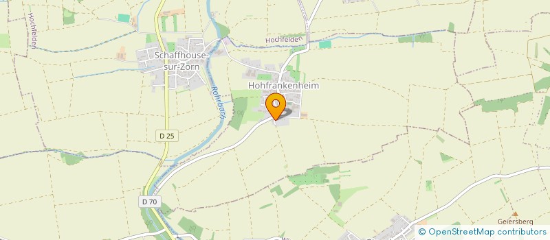 localisation de l'entreprise LES HAUTS CHAMPS  HOHFRANKENHEIM