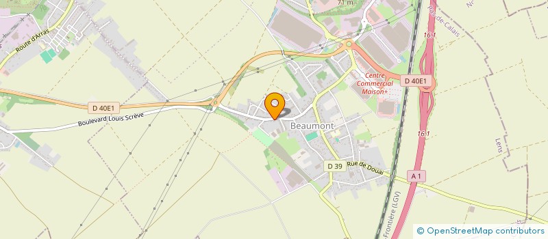 localisation de l'entreprise LES HAUTS CLAIVES à HENIN-BEAUMONT