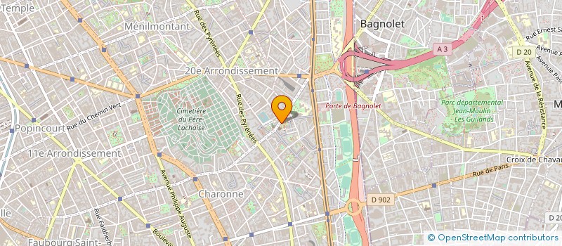localisation de l'entreprise LES HAUTS COUTEAUX à PARIS