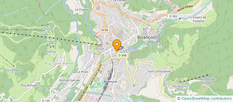 localisation de l'entreprise LES HAUTS CRUCHONS à BRIANCON