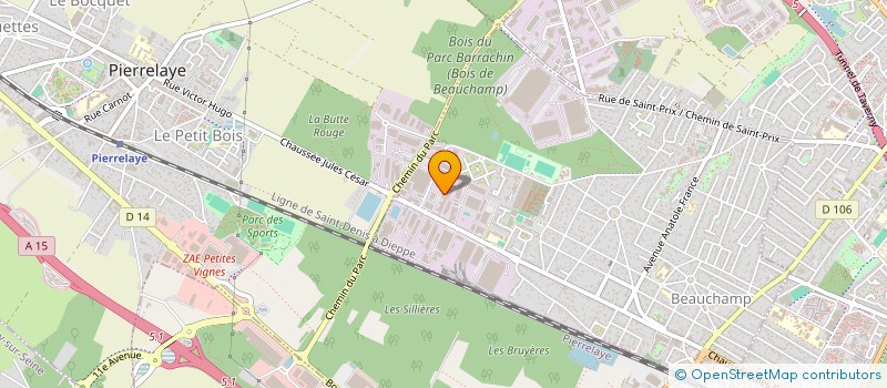 localisation de l'entreprise LES HAUTS DE BEAUCHAMP  BEAUCHAMP