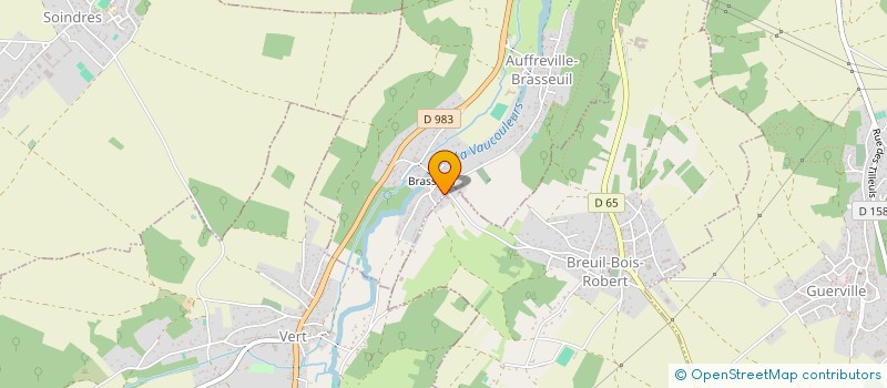 localisation de l'entreprise LES HAUTS DE BEAUX REGARDS  AUFFREVILLE-BRASSEUIL