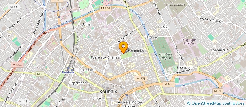 localisation de l'entreprise LES HAUTS DE BERNOS  ROUBAIX