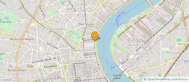 localisation de l'entreprise LES HAUTS DE BEYRIS à BORDEAUX