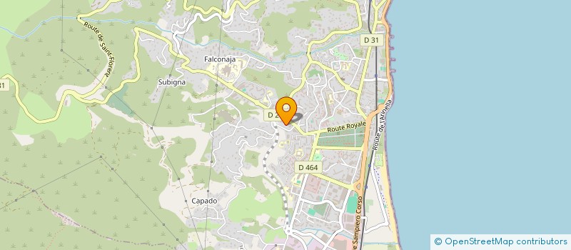 localisation de l'entreprise LES HAUTS DE BIGUGLIA à BASTIA