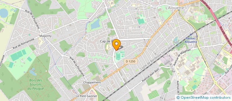 localisation de l'entreprise LES HAUTS DE BORDEAUX  PESSAC