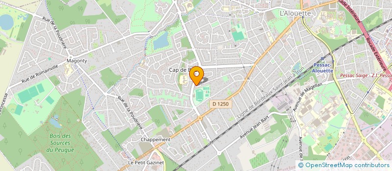 localisation de l'entreprise LES HAUTS DE BORDEAUX  PESSAC