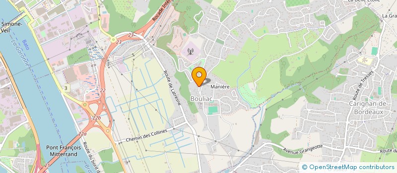 localisation de l'entreprise LES HAUTS DE BOULIAC  BOULIAC