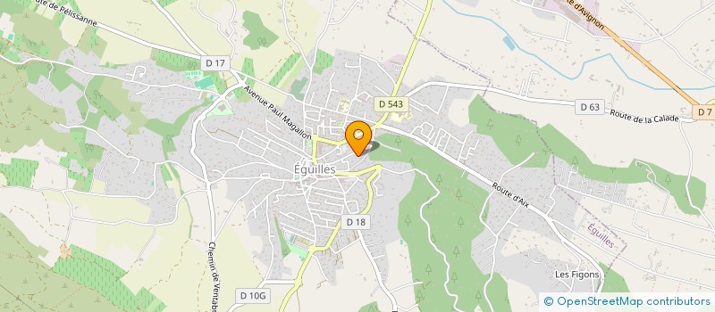 localisation de l'entreprise LES HAUTS DE BRIGNOLES  EGUILLES