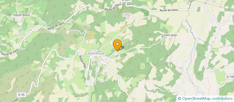 localisation de l'entreprise LES HAUTS DE CASENEUVE  CASENEUVE