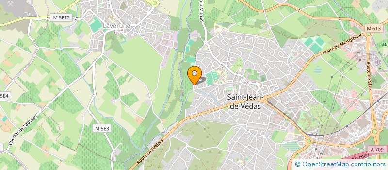 localisation de l'entreprise LES HAUTS DE CASTRIES  SAINT-JEAN-DE-VEDAS