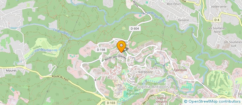 localisation de l'entreprise LES-HAUTS-DE-CAUX PV  VALBONNE