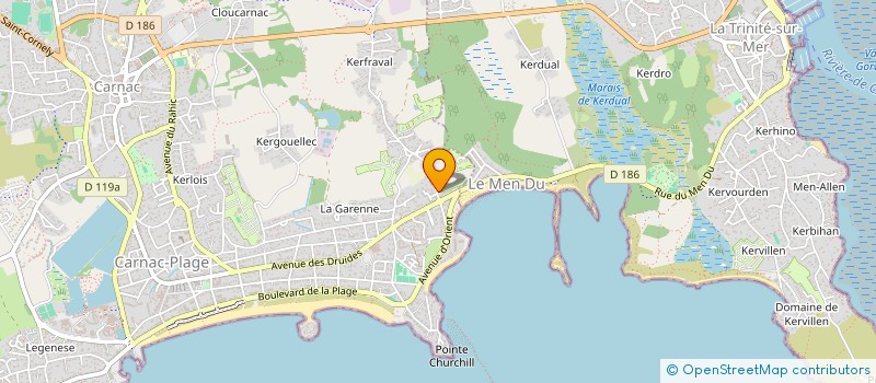 localisation de l'entreprise LES HAUTS DE CHENEAU  CARNAC