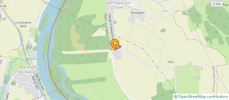 localisation de l'entreprise LES HAUTS DE CLAMOUR  GERMIGNY-SUR-LOIRE