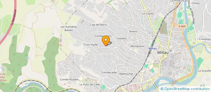 localisation de l'entreprise LES HAUTS DE CONNOR à MILLAU