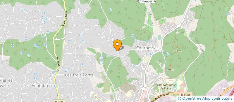 localisation de l'entreprise LES HAUTS DE COURBESSAC 2 à NIMES