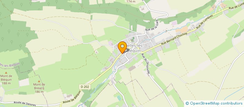 localisation de l'entreprise LES HAUTS DE DREVE  NIELLES-LES-BLEQUIN