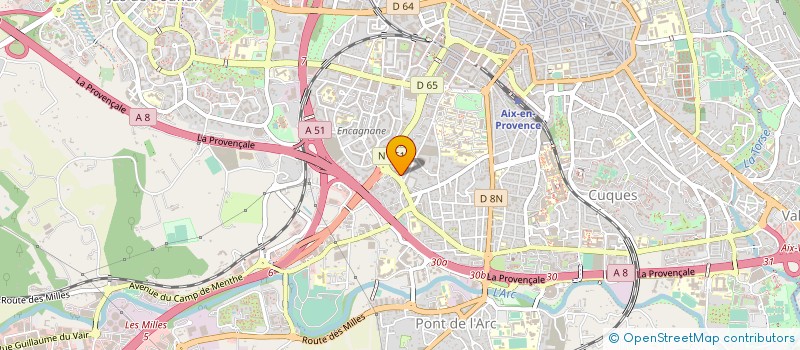 localisation de l'entreprise LES HAUTS DE DURANCE à AIX-EN-PROVENCE