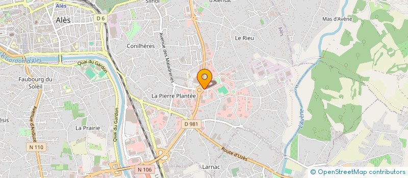 localisation de l'entreprise LES HAUTS DE FABIARGUES à ALES
