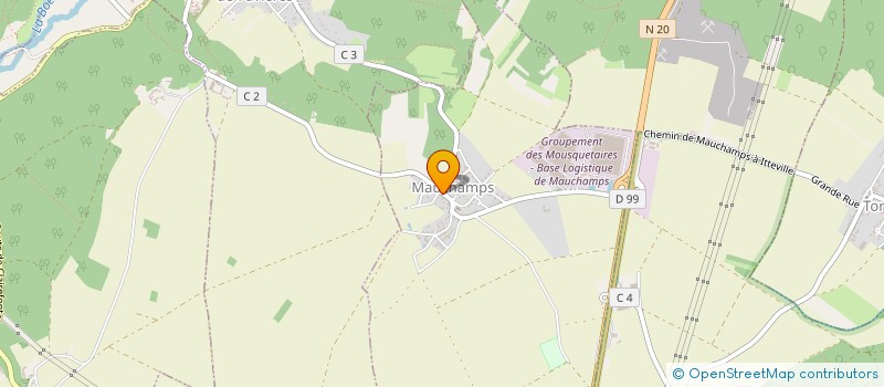 localisation de l'entreprise LES HAUTS DE FAVIERES  MAUCHAMPS