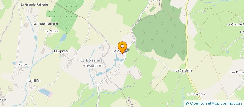 localisation de l'entreprise LES HAUTS DE GATINE  ALLONNE