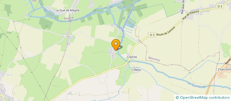 localisation de l'entreprise LES HAUTS DE GLORIETTE  FRONTENAY-ROHAN-ROHAN