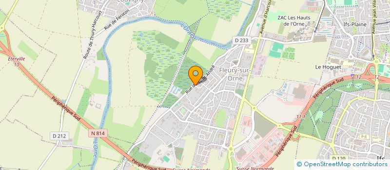 localisation de l'entreprise LES HAUTS DE GLOS  FLEURY-SUR-ORNE