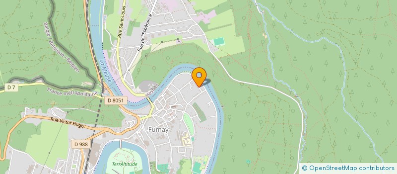 localisation de l'entreprise LES HAUTS DE HURLEVENTS  FUMAY