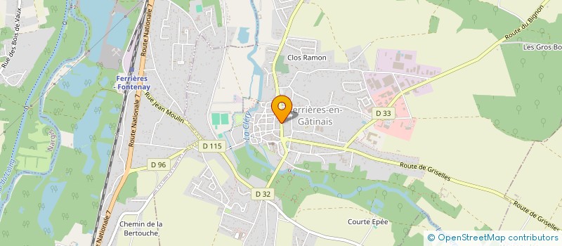 localisation de l'entreprise LES HAUTS DE KERGO à FERRIERES-EN-GATINAIS