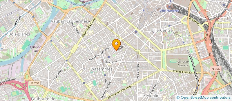 localisation de l'entreprise LES HAUTS DE L'AFFICHE à LILLE