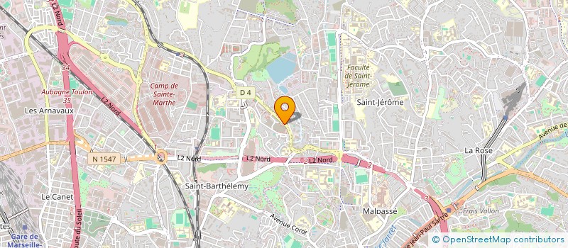 localisation de l'entreprise LES HAUTS DE L'ESTAQUE à MARSEILLE