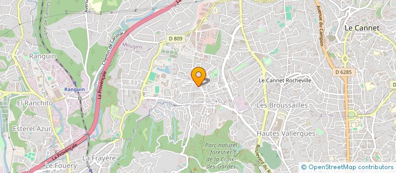 localisation de l'entreprise LES HAUTS DE L'OLIVET à LE CANNET