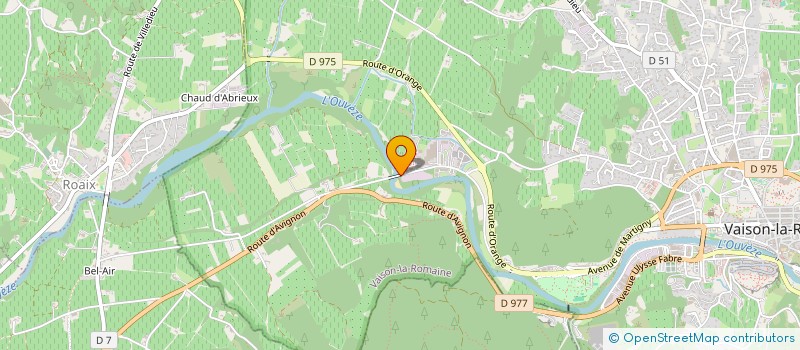 localisation de l'entreprise LES HAUTS DE L'OUVEZE  VAISON-LA-ROMAINE