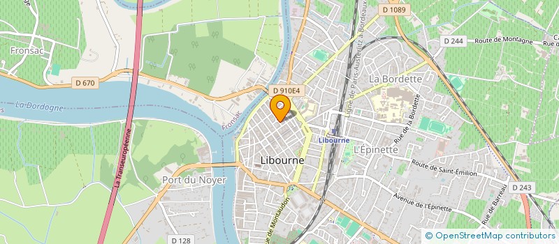 localisation de l'entreprise LES HAUTS DE LA FOREST II  LIBOURNE
