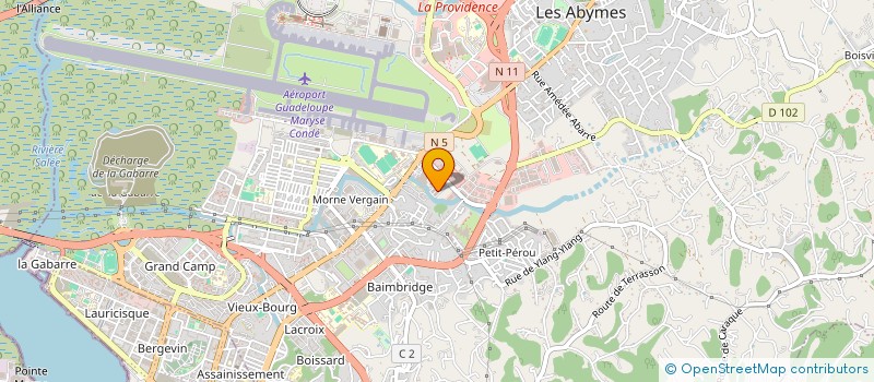 localisation de l'entreprise LES HAUTS DE LA MONTAGNE  LES ABYMES