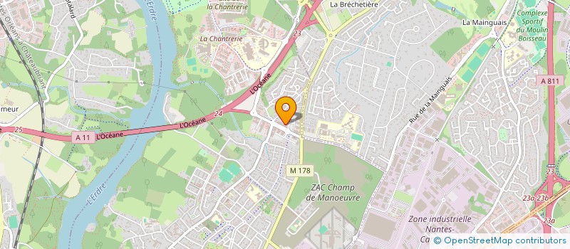 localisation de l'entreprise LES HAUTS DE LA RIGOURDIERE  NANTES